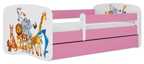 Dětská postel Babydreams zvířátka růžová