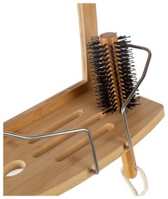 Závesná bambusová kúpeľňová polička v prírodnej farbe – Compactor