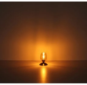 Globo 24007M - Stolná dotyková lampa KUWAITA 1xE14/25W/230V mosadz