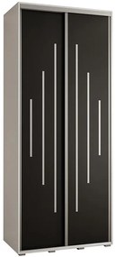 Skriňa 45 Canaris 12 100 biela/čierna/silver