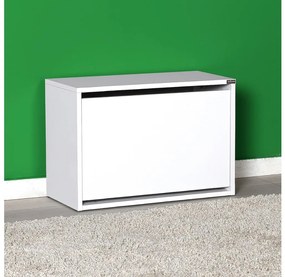 Skrinka na topánky 42x60 cm biela