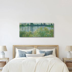 Obraz - Claude Monet, Banks of the Seine, reprodukcia (120x50 cm)
