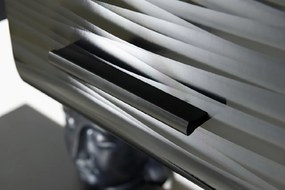 Obývacia stena s osvetlením Blade 4 - čierna / sahara lesk