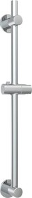 Sprchová tyč bez vŕtania z nehrdzavejúcej ocele v lesklo striebornej farbe s posuvným držiakom 70 cm – Wenko