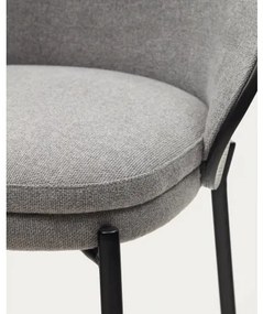 EAMY barová stolička Sivá - čierna