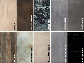 SI Keramický stôl Salvadore v antracitovej farbe