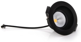 SLC One Soft zapustené LED svietidlo čierne 2700 K