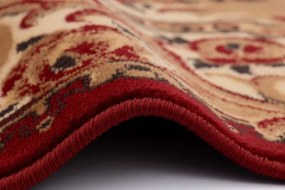 Koberec kráľovský bordový / béžový