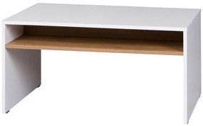 PC stolík Iweta 2 (biela matná + dub zlatý). Vlastná spoľahlivá doprava až k Vám domov. 1051764