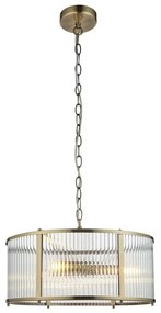 Endon 106282 - Závesný luster RIDGETON na reťazi 3xE14/6W/230V, mosadz