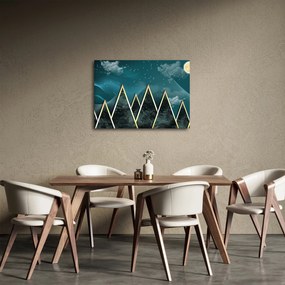 Obraz - Spln nad zlatými horami (70x50 cm)