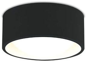 KODAK S | Prisadené stropné okrúhle svietidlo Farba: Čierna
