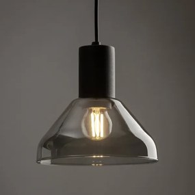 Luster na lanku do 3-fáz. lištov. systému NEO 1xE27/15W/230V čierna/dymová čierna