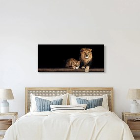 Obraz - Lev a levice (120x50 cm)