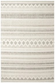 Koberec Cotton C102 Etno / kosoštvorce, krémový / sivý / béžový
