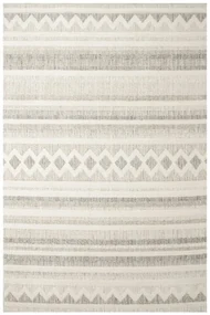 Koberec Cotton C102 Etno / kosoštvorce, krémový / sivý / béžový