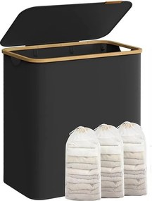 Koš na prádlo Leslie 150 L černý