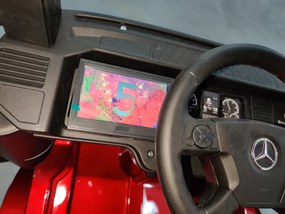 LEAN CARS Elektrické autíčko Mercedes Actros modré lakované MP4