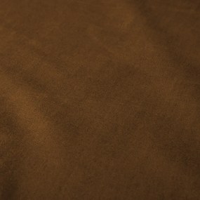 Biante Oblý podsedák z imitácie brúsenej kože Alcantara ALC-017 Hnedá hrdzavá - 39x37x3 cm