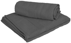1x osuška CLARYSSE ELEGANCE 70x140 cm + 1x uterák CLARYSSE 60x110 cm 100% bavlna, sivá