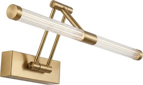 Toolight Toolight, LED nástenné svietidlo 40cm, 9W, 4000K, 1000lm, APP1899-1W, zlatá matná, OSW-66054