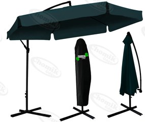 Garden Line 3 M ZELENÝ ZÁHRADNÝ SLNEČNÍK „BANANA“ S OBALOM