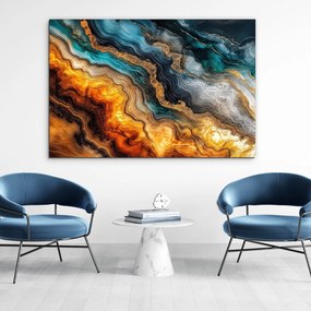 DUBLEZ | Drevený obraz - Kamenné vrstvy