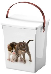 Úložný box Cat, 18x23,5x16,5 cm, biela