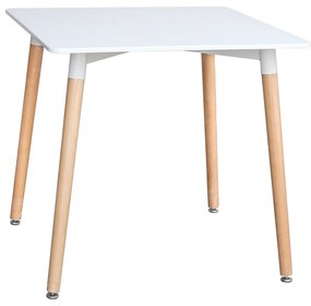 Jedálenský stôl 80x80 UNO biely