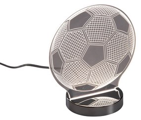 Neonová stolná lampa priehľadná vrátane LED s tlmením do tepla - Soccer