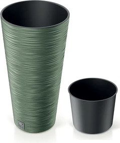 Plastový kvetináč DFRH250 25 cm - zelená
