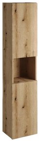 Vysoká skrinka do kúpeľne Nova dub