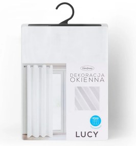 ZÁCLONA NA KRÚŽKOCH LUCY 140X250 CM BIELA