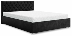 Manželská posteľ 160 cm Danita (čierna) (s roštom a úložným priestorom). Vlastná spoľahlivá doprava až k Vám domov. 1046850