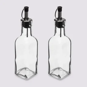 Sklenená fľaša na olej/ocot Twin 160 ml sada 2ks