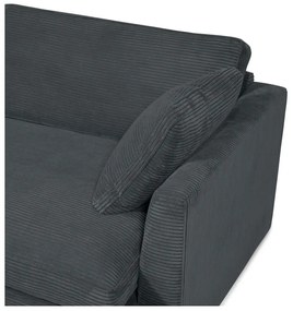 Sivá menčestrová pohovka 132 cm Mobby – Scandic