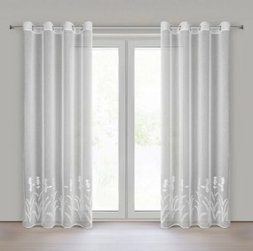 ZÁCLONA NA KRÚŽKOCH TONYA 140X250 CM VZOROVANÁ