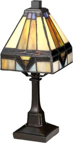 Elstead QZ-HOLMES-TL - Stolová lampa Tiffany HOLMES 1xE14/25W/230V