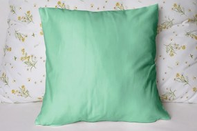 Polášek Jednofarebná obliečka na vankúš Jersey - Mätová | 50 x 50 cm