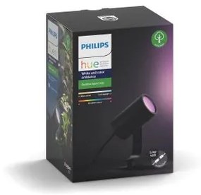 PHILIPS HUE Vonkajšie nástenné / zemné LED inteligentné osvetlenie HUE LILY s funkciou RGB, 8W, teplá biela-stud