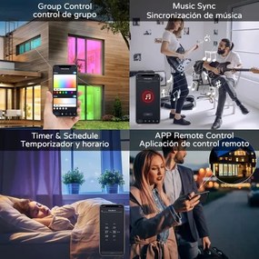 Immax NEO 07168-W40-LED RGB+CCT Stmievateľné svietidlo 50W/230V Wi-Fi Tuya biela+DO