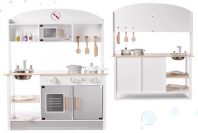 KIK Detská drevená kuchynka MDF MODERN CLASSIC+ príslušenstvo