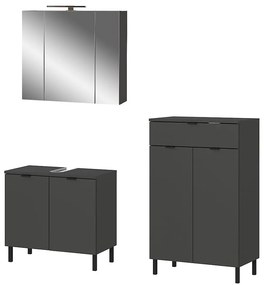 Antracitová kúpeľňová zostava Arcena – Germania