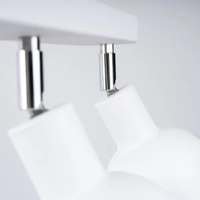 Sollux SL.1315 - Bodové svietidlo ELBA 3xE27/15W/230V biela