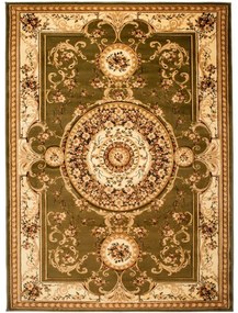 Kusový koberec klasický vzor 3 zelený 150x295cm