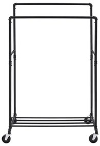 Mobilný stojanový vešiak LINEA čierny