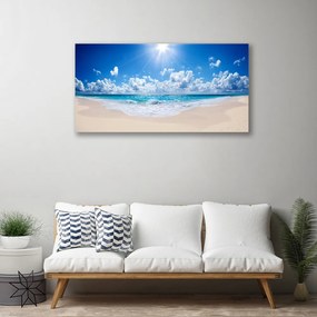 Obraz Canvas Pláž more slnko krajina 140x70 cm