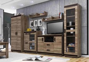 Obývacia stena Kombi P2, canyon / wenge