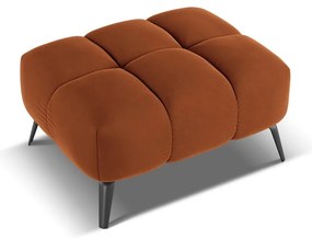 Oranžová zamatová podnožka Nalu – Makamii