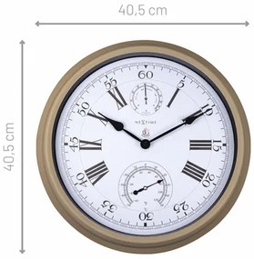 Vonkajšie hodiny Hyacint hnedé, ø 40,5 cm